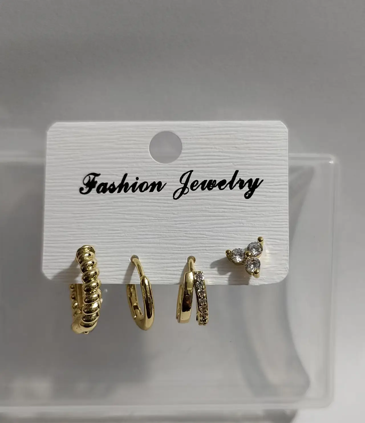 Zircon-Encrusted Luxury High-End All-Match Earring Set For Women