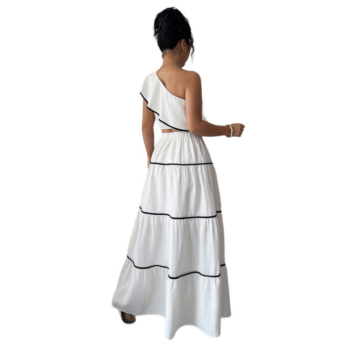 Off-Shoulder Two-Piece Dress, picture 4 of 5
