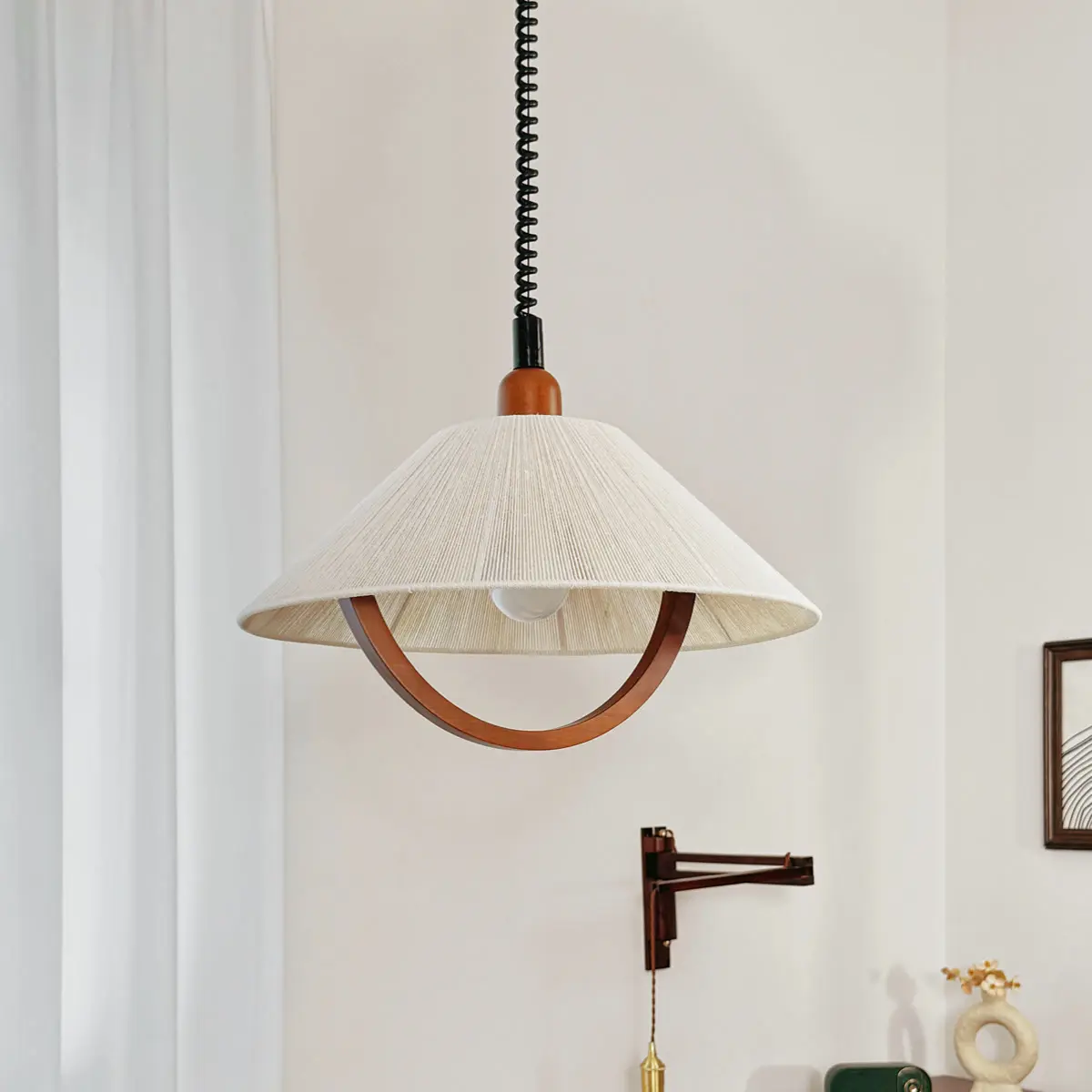 Adjustable Cream Style Chandelier Bar Bedroom Study
