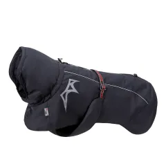 Pet Dog Cotton-padded Clothes Autumn And Winter Waterproof Warm With Velvet - Black - View 1