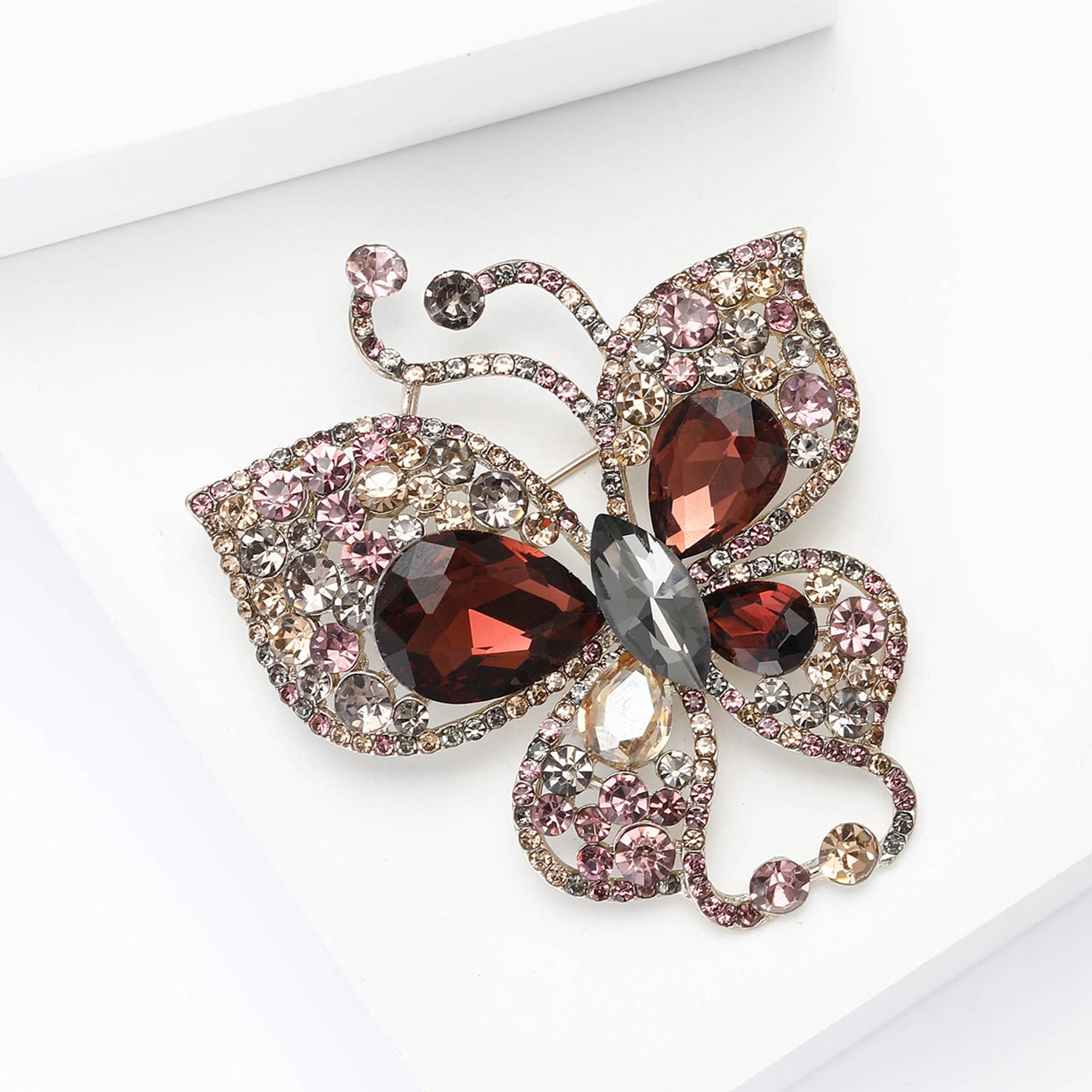 Elegant Butterfly Brooch Close-up