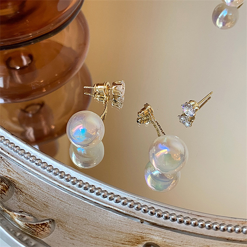 Fashion Temperament Large Pearl Earrings Women