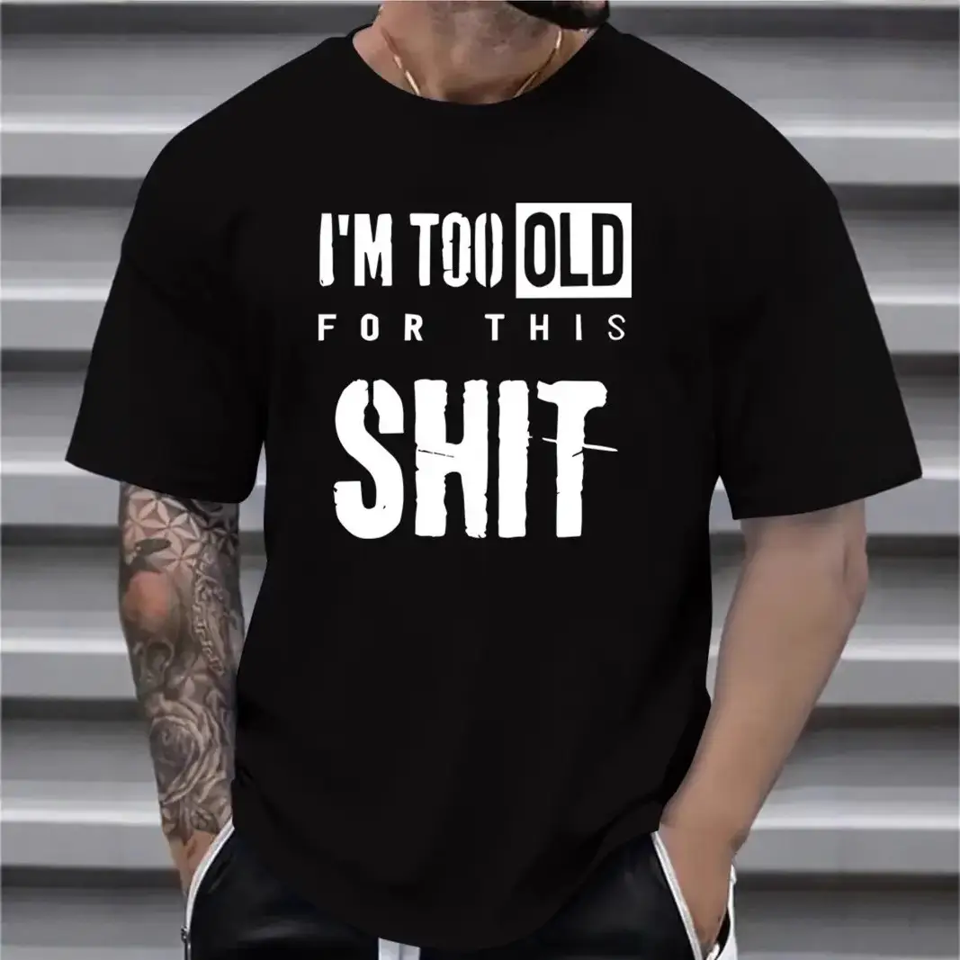 Men's All-match Short-sleeved T-shirt With Design Letters
