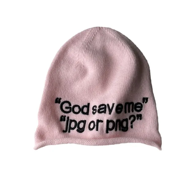 Fashion Letter Curling Pile Heap Cap Pink - Shop at LoveMi