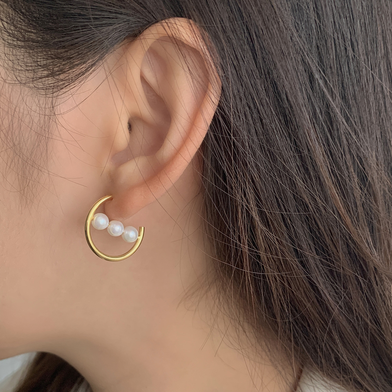 S925 Sterling Silver Personality Ball Stud Earrings Women Simple Bracelet Simple