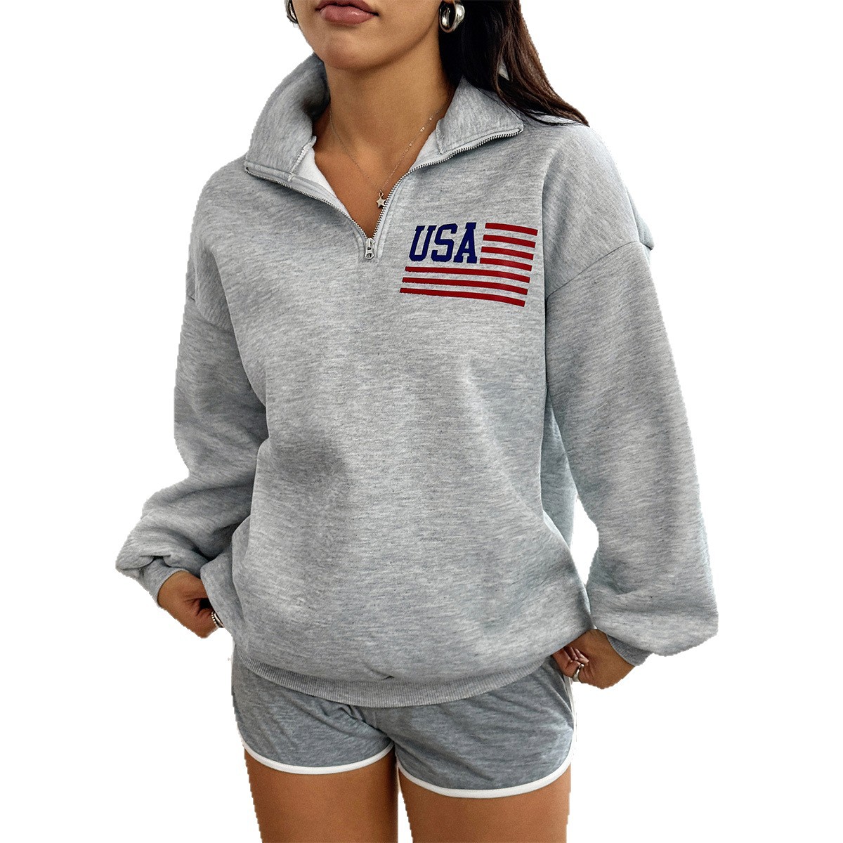 Casual Style Turtleneck Long Sleeve Women's Sweater Women's Clothing