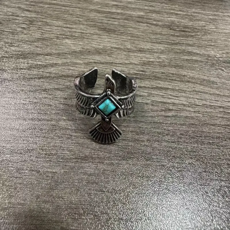 Creative Eagle Open Ring Inlaid