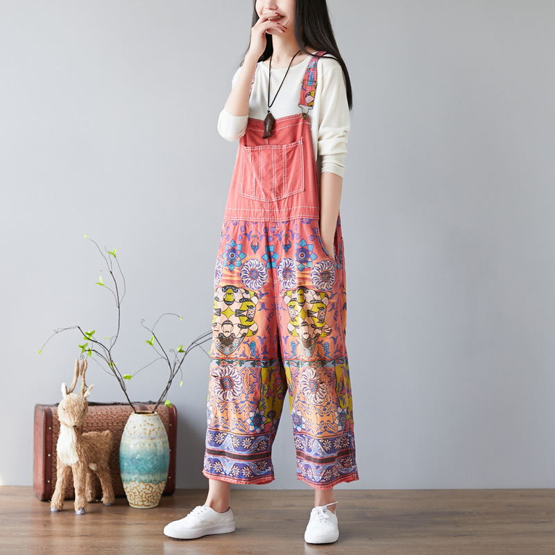 Title 18, Womens Printed Crotch Denim Wide-leg Pants, of...