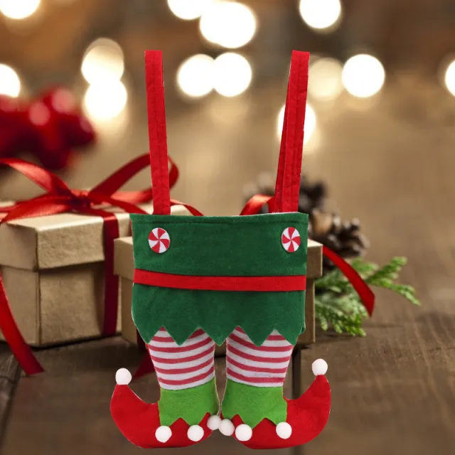 Christmas Decoration Elf Candy Gift Bag Green Gift Bag - Shop at LoveMi