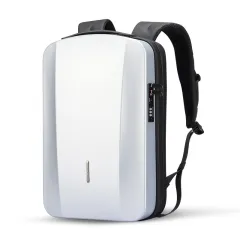 Column Hard Shell Pressure-resistant Backpack 173-inch Computer Backpack - White - View 1