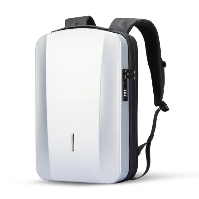 Column Hard Shell Pressure resistant Backpack 173 inch Computer Backpack White - Shop at LoveMi