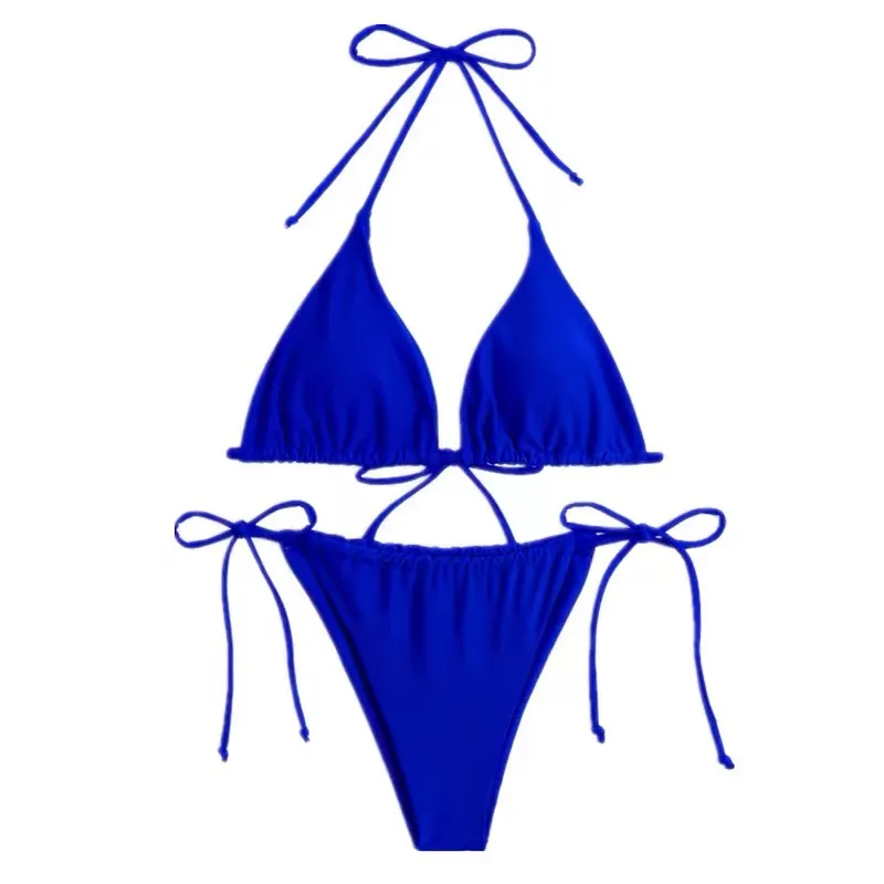 Slimming, Sexy Beach And Hot Spring Swimsuit For Curvy Figures - Blue