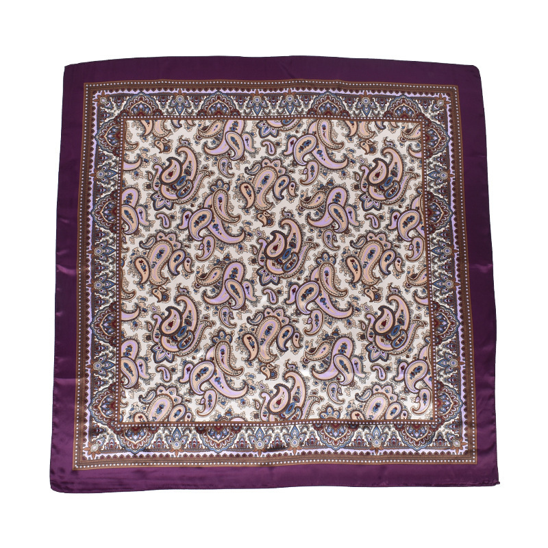 Nueva bufanda cuadrada de satén estampada con flores de anacardo, elegante y versátil, de 90x90 cm, para mujer. Dc51b49e Aeba 475d B3bb 7bc2adda7c2b