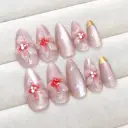 Three-dimensional Carved Cat's Eye Line Wearing Armor Removable Nail Sticker view 4