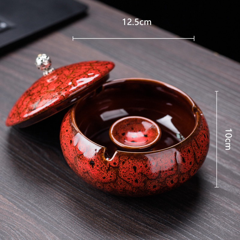 Kiln Baked Red Ashtray