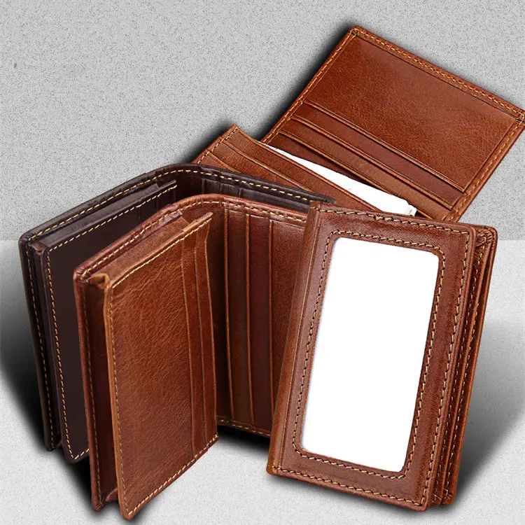 Leather Anti-magnetic RFID Anti-theft Swiping Change Document
