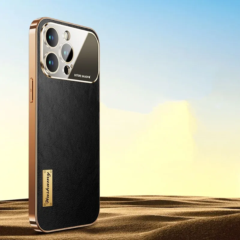 Lens All-inclusive Protective Leather Large Window Phone