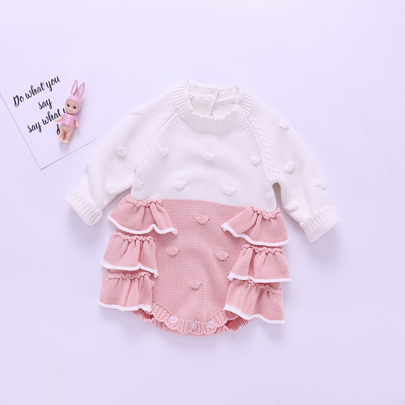 Title 21, European and American Knitted Romper Baby Cute ...