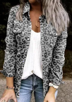 Women's Fashion Mid-length Denim Coat - Color 4-S - View 1