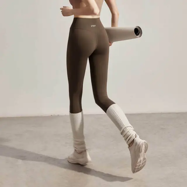 Women's Athletic High waisted Tummy control And Butt lifting Base Leggings Brown - Shop at LoveMi