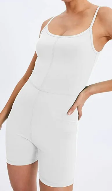 Women's Fashion Personalized Backless Sheath Jumpsuit White - Shop at LoveMi