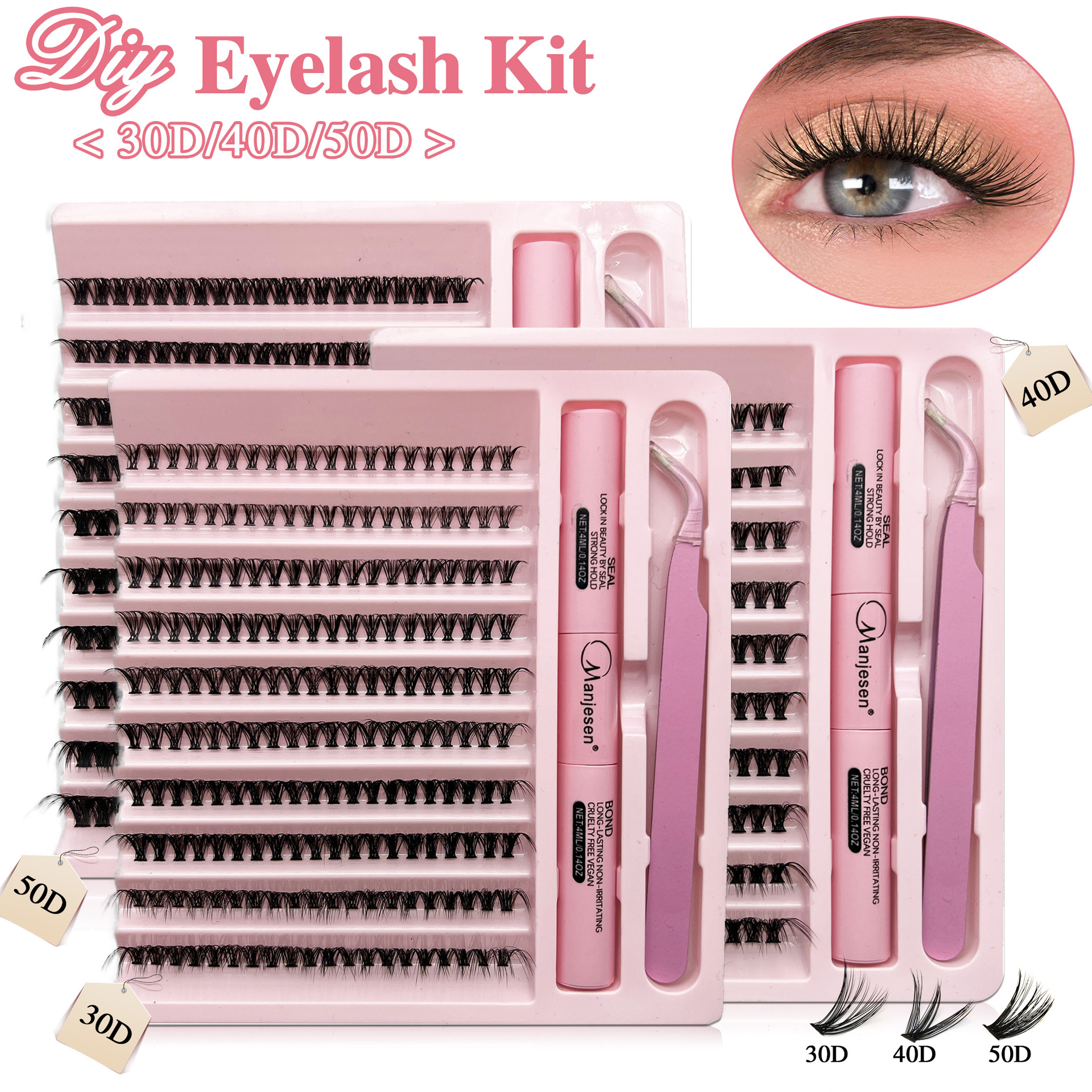 Large Capacity Eyelash Book Extension False Eyelashes Suit 3