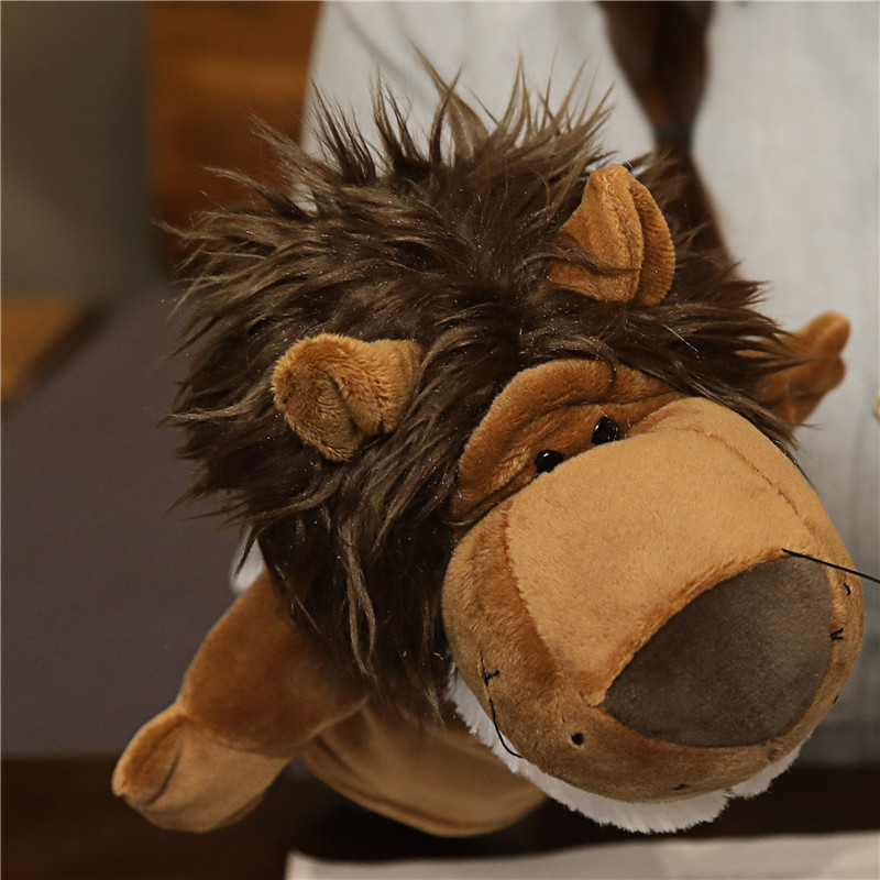 Palm Fiber Lion Hand Puppet