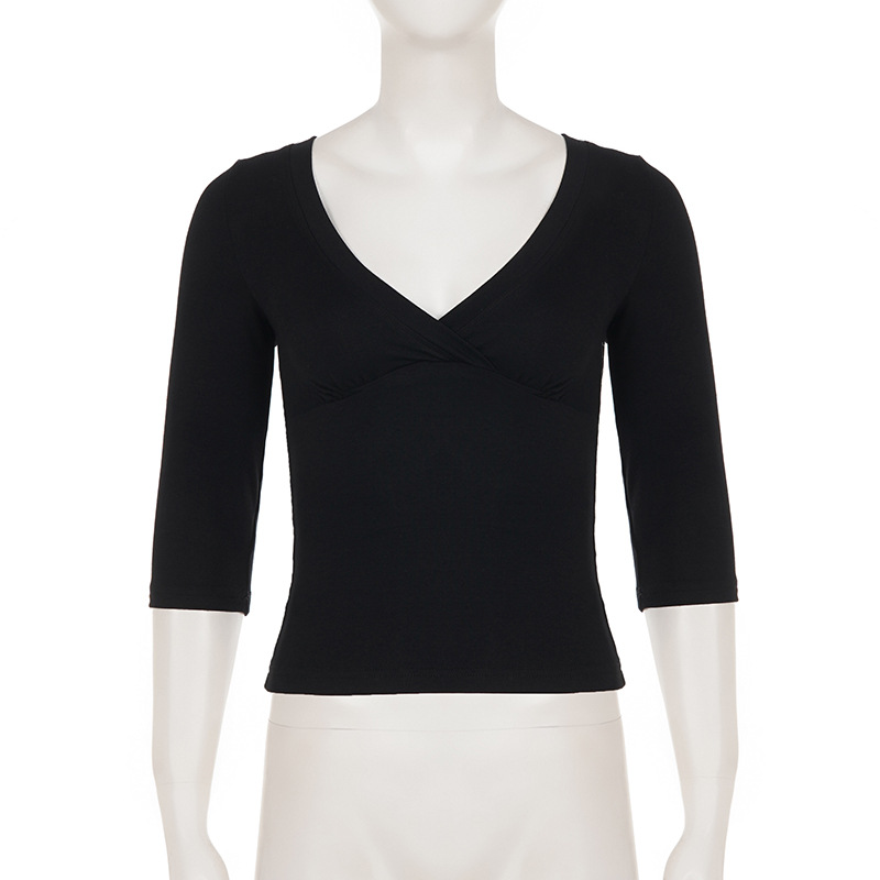Cropped Feminino de Tricô com Modelagem Ajustada