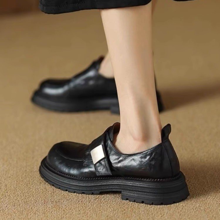 Women's Chunky-Soled Velcro Loafer Shoes