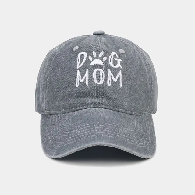 Cotton Worn Looking Washed out Letter Embroidered Baseball Cap Gray - Shop at LoveMi