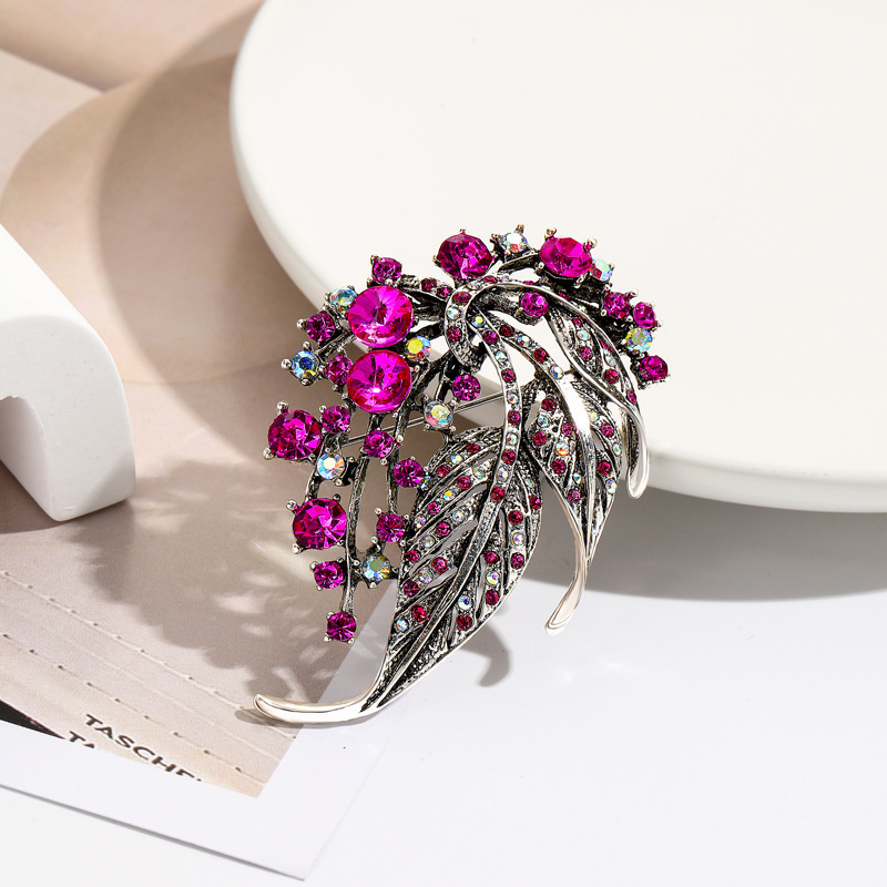 Multicolor Leaf Brooch, picture 7 of 7
