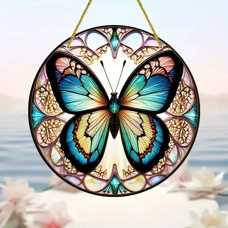 Creative Butterfly Theme Home Wall Decoration Acrylic Hanging Painting – image 3