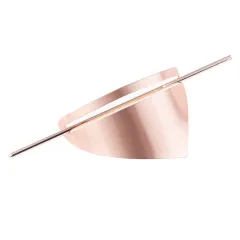 Irregular Geometric Triangle Middle Hollow Line Brushed Hairpin Unique Creative Simple Hair Clips Hair Accessories - Rose Gold Brushed Style - View 1