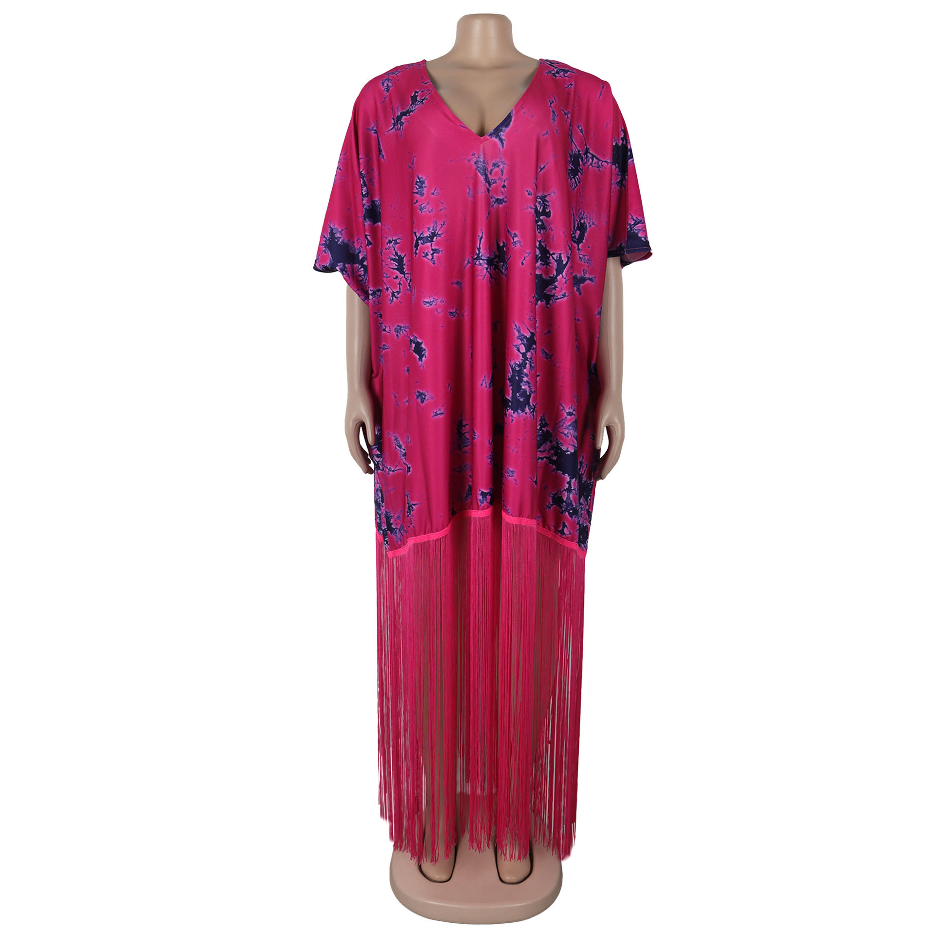 Title 14, European And American Loose Casual Tassel Dress