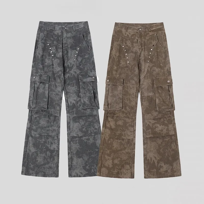 American High Street Fashion Brand Camouflage Rivet