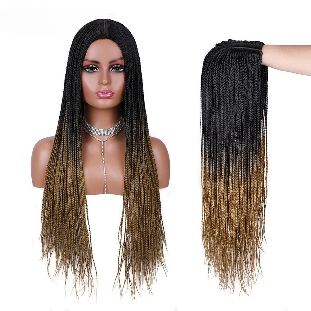 African Braid Long Hair Synthetic Wigs Women 5