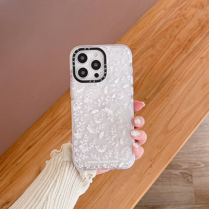 Title 7, Mother Of Pearl Small Floral Phone Case