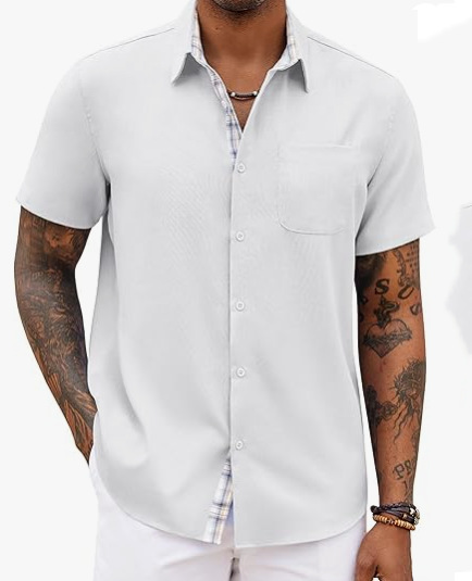 Loose-fitting Solid-color Linen Shirt For Men 6