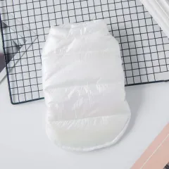 Laser Glossy Vest Autumn And Winter Clothing Pet Coat - White - View 1