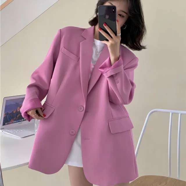 Trendy Korean style Sophisticated Relaxed Casual And Versatile Top Purple Pink - Shop at LoveMi