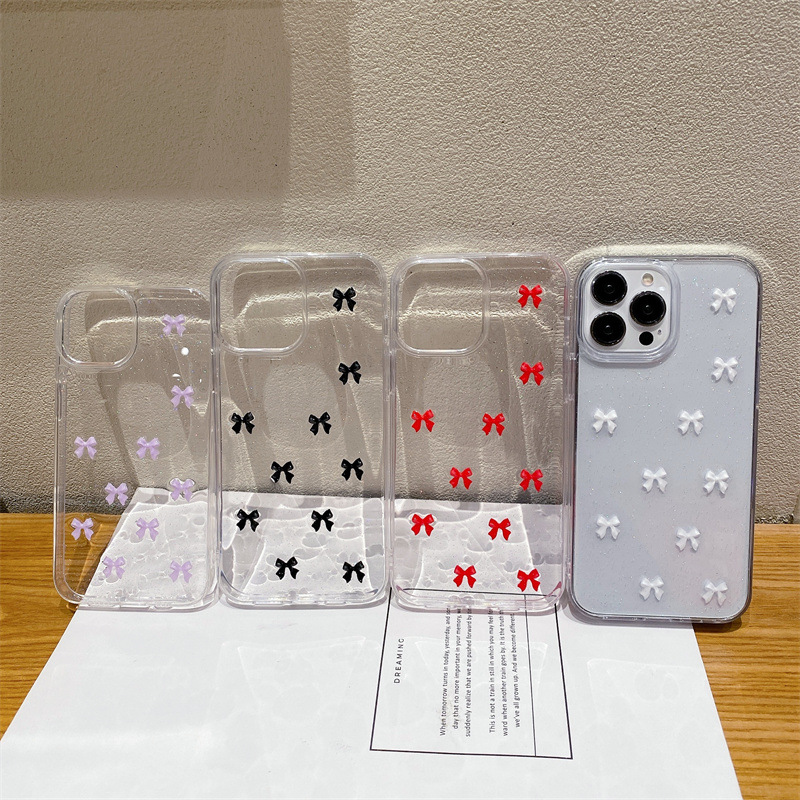 Epoxy Glitter Bow IPhone16Promax Phone Case - Image 6