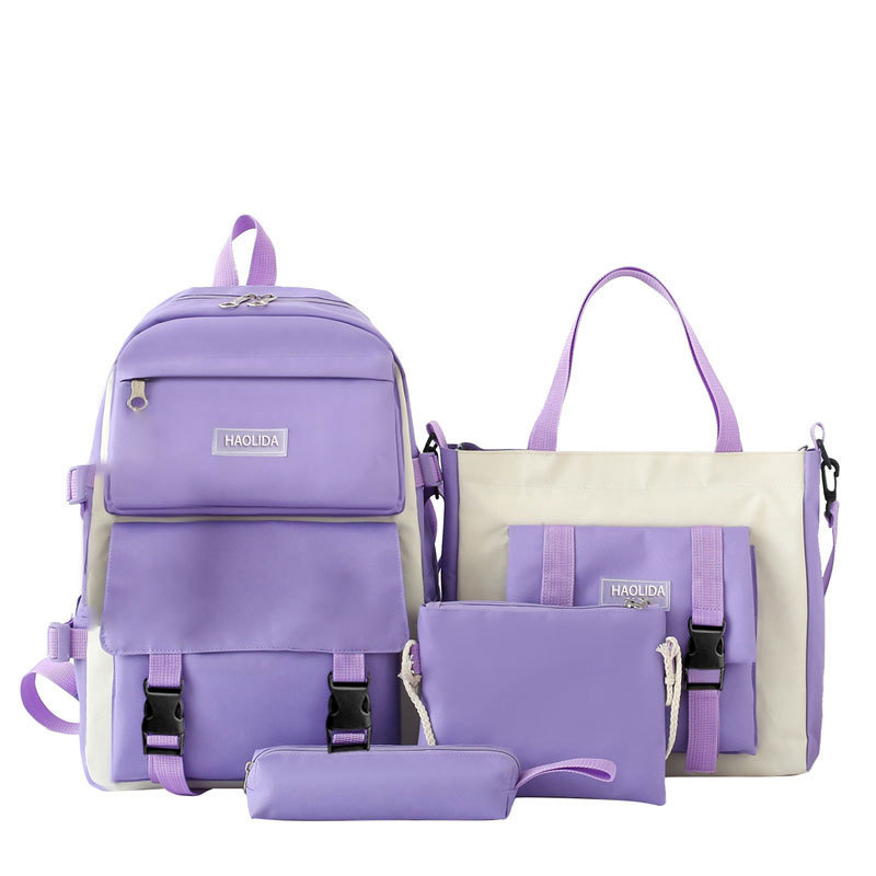 Harajuku-style Large-Capacity Backpack Set 4