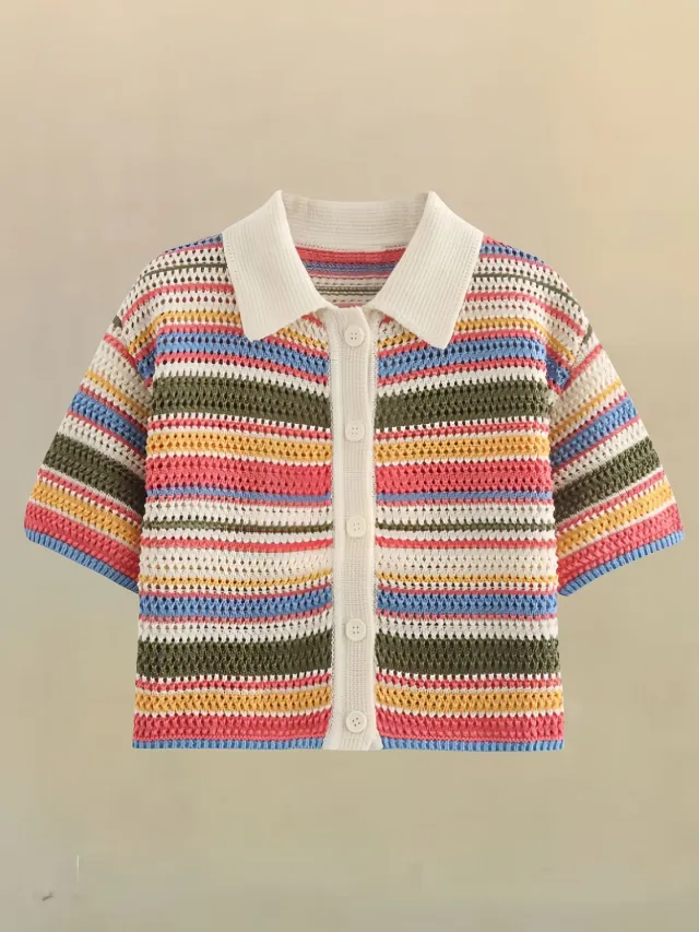 Vigorous Cute Knitting Suit Female Top S - Shop at LoveMi