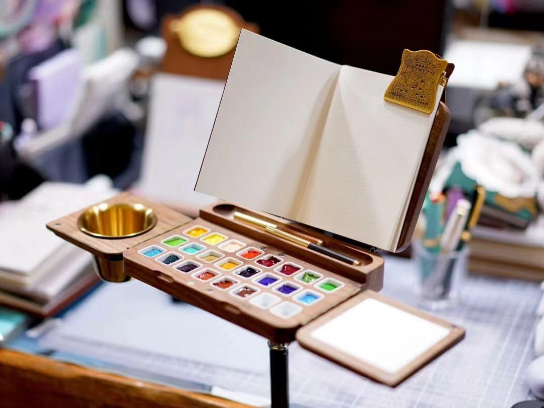 Title 1, Tri-fold Watercolor Drawing Board Portable Trav...