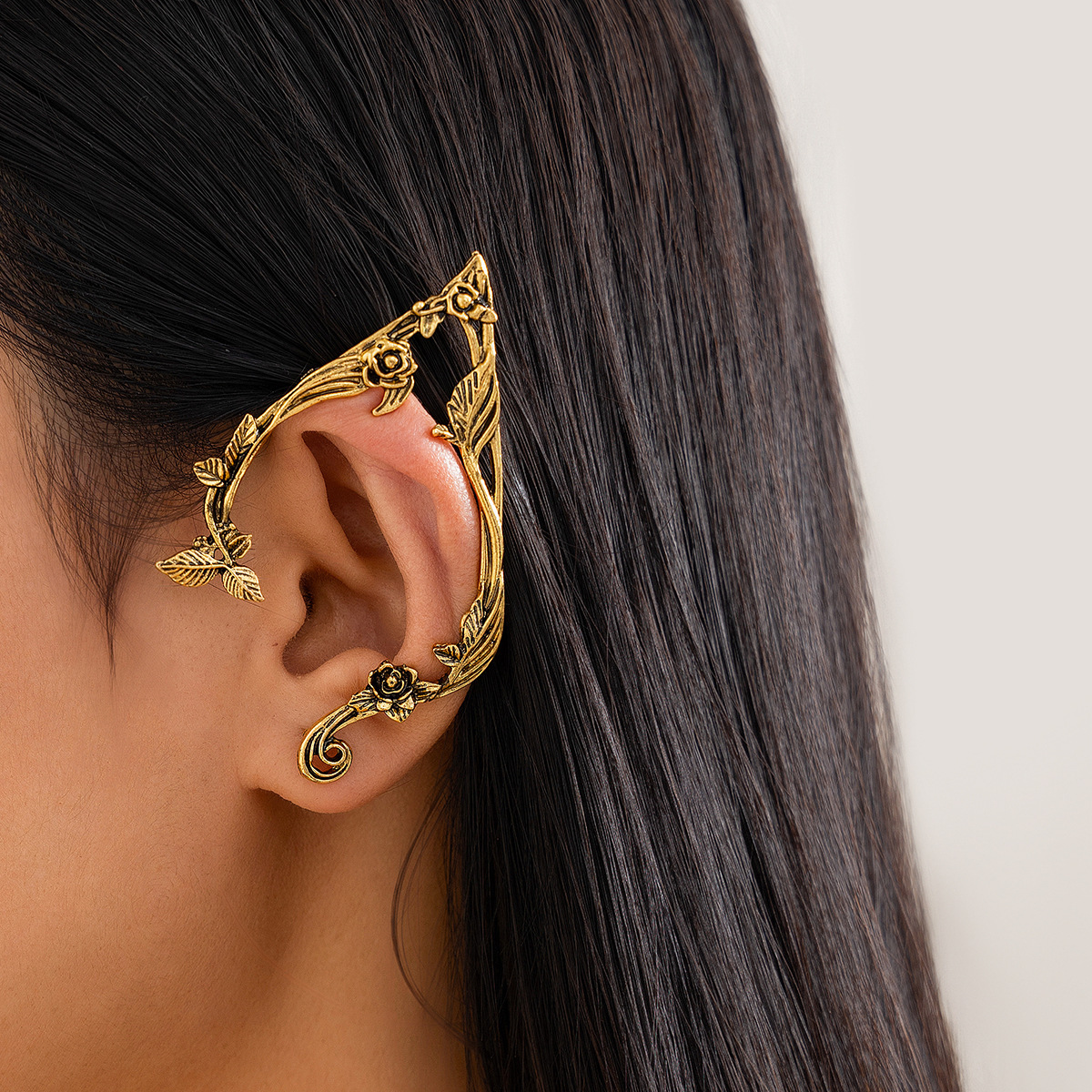 Elf Irregular Alloy Earring Punk