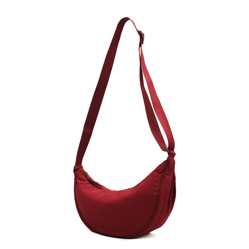 Women's Messenger Nylon Dumplings Shoulder Bag Red - Shop at LoveMi