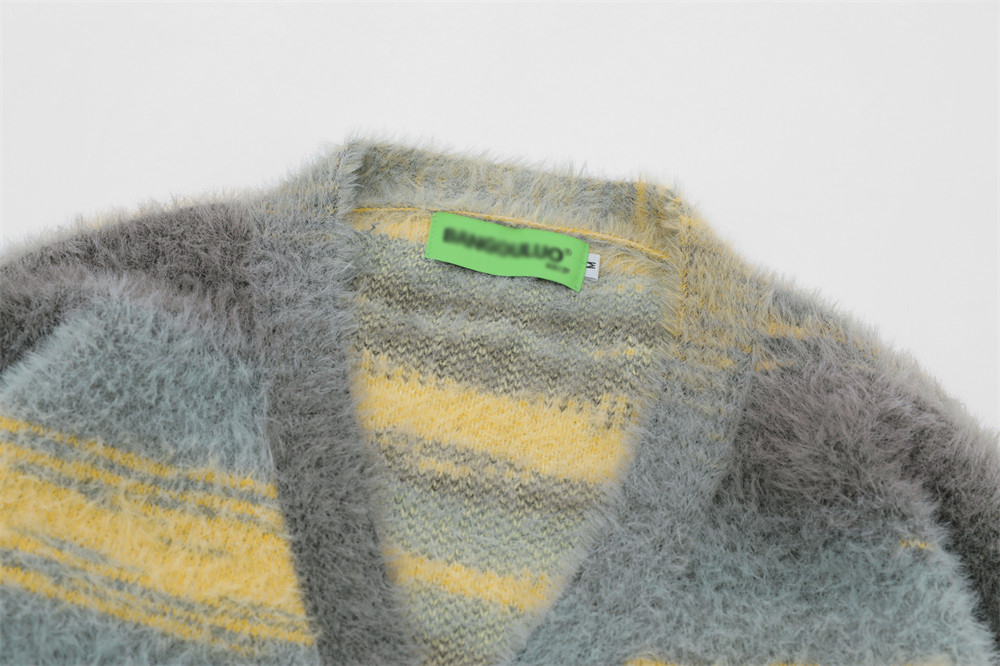 Fashionable Knitted Men's Sweater Coat