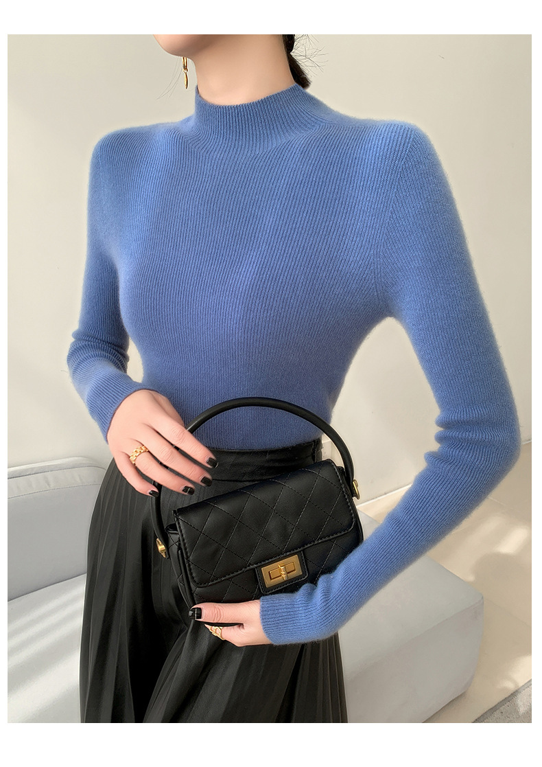 Title 3, Seamless Half Turtleneck Cashmere Autumn And Wi...