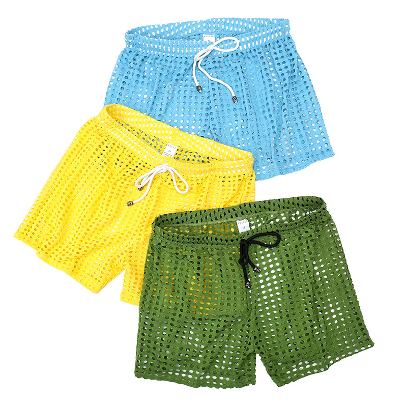 Men's Fashion Loose Mesh Hollow Shorts