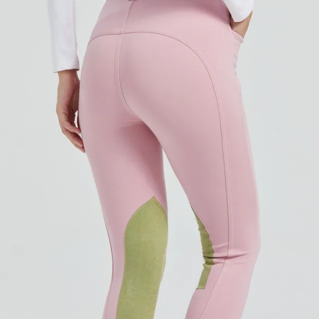 Equestrian Clothes Half Leather Wear resistant Non slip Sports Quick drying Light Pink Girl - Shop at LoveMi
